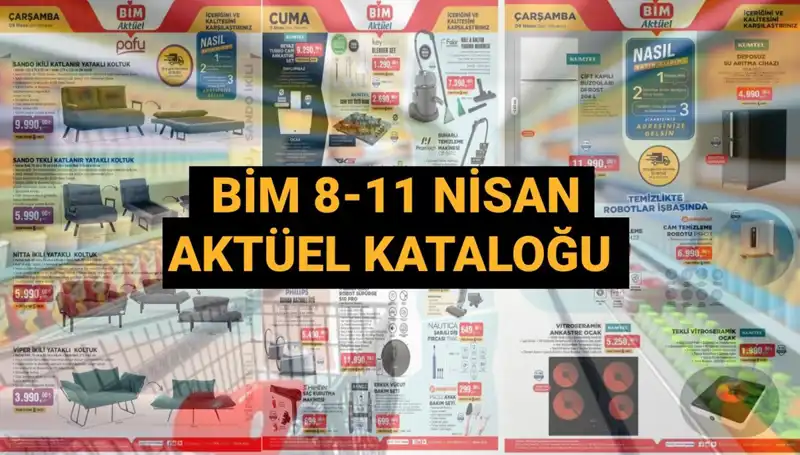 BİM 8-11 Nisan 2025 Aktüel Kataloğu: Yataklı Koltuk ve İnovatif Mutfak Aletleri