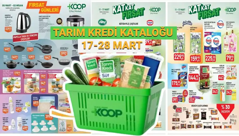 Tarım Kredi Kooperatif Marketleri 20-27 Mart İndirimleriyle Alışveriş Keyfi!